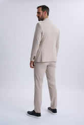 Ettore Smart Casual Suit Beige